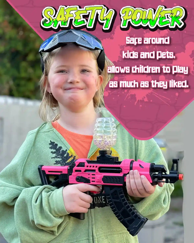 YaGee AK47 Gel Blaster Pistola de juguete, rosa